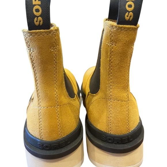 SOREL Geo Yellow Suede Hi-Line Chelsea Boots - Picture 4 of 8
